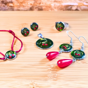 Collection capsule Le temps des cérise support acier, illustration et résine